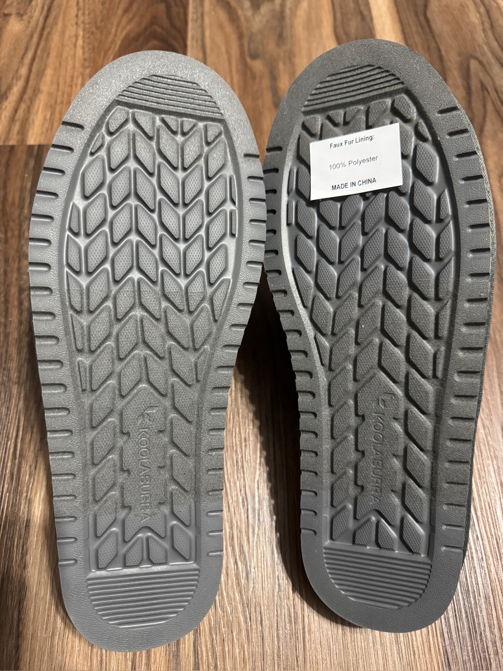 KOOLABURRA By UGG Rommie Men's Gray Slippers Faux Fur Lining Sz. 9 - Picture 7 of 9